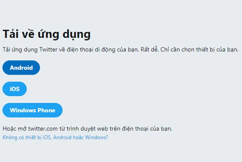 Twitter - Ứng dụng mạng xã hội Twitter