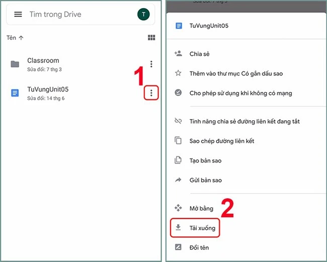 Hướng dẫn cách tải ảnh từ Google Drive về điện thoại